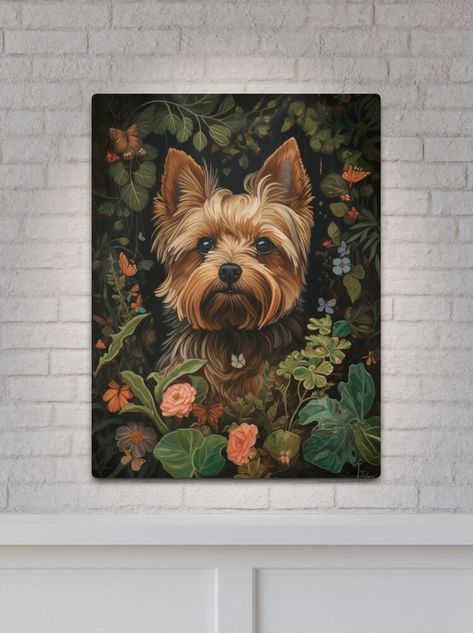 Yorkshire Terrier Painting, Yorkie Painting, Yorkie Art, Yorkie Terrier, Yorkie Dogs, Portrait Design, Big Project, Cat Nap, Large Painting