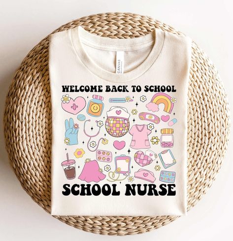 School Nurse Shirt,retro School Nurse Shirt,school Nurse Gift,welcome Back to School Nurse Shirt,nurse First Day of School Shirt,nurse Shirt - Etsy School Nurse Office, School Nursing, Nursing School Gifts, Nurse Tshirt, First Day Of School Shirt, Retro School, Nurse Office, Nurse Stuff, School Nurse