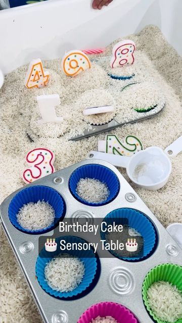 Multi Sensory Number Activities, Sensory Table Ideas For Preschool, Childcare Ideas, Fun Invitation, Number Identification, Fun Invitations, Number Activities, Sensory Table, Invitation To Play