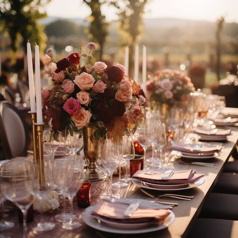 Romantic Vineyard Escapade: Wine-Infused Wedding Ideas Elevate your wedding style with our vineyard-inspired ideas! Rich wine hues, enchanting lights, and maroon elegance await. Explore and pin your way to a perfect autumn wedding! Wine Wedding Theme, Fall Vineyard, Harvest Wedding, Boho Wedding Backdrop, Spring Garden Wedding, Wedding Romantic, Summer Pool Party, Wine Wedding, Gold Christmas Tree