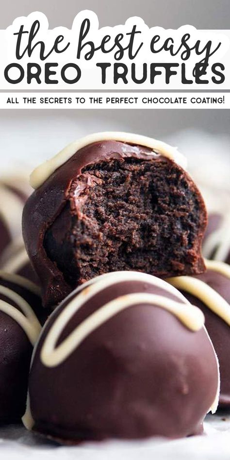 Best Oreo Balls, Truffles Oreo, Valentines Day Truffles, Oreo Balls Recipe 3 Ingredients, Oreo Balls Recipe, Cream Cheese Oreo, Oreo Truffles Recipe, Fun Holiday Treats, Peanut Butter Oreo