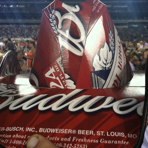 Budweiser Cowboy hat. Thought this was cool. Cowboy Hat, Fun Stuff, Football Helmets, Cowboy Hats, Hard Hat, Cowboy, Football, Hats, American Football