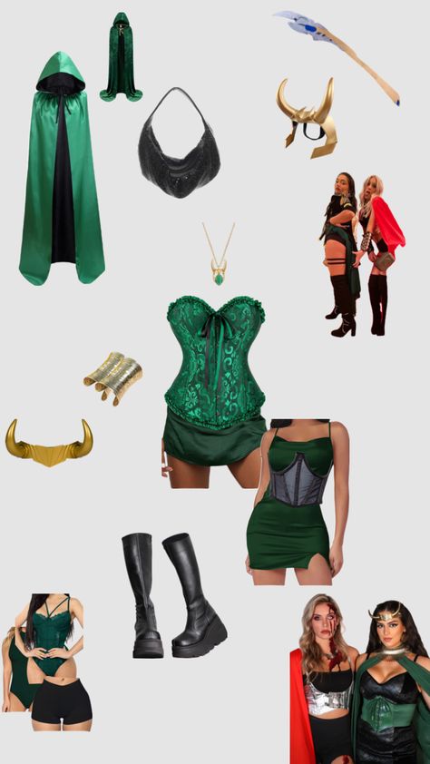 Loki costume women Amazon Loki Halloween Costume, Diy Superhero Costume, Marvel Halloween Costumes, Marvel Women Costumes, Basic Halloween Costumes, Loki Costume, Diy Costumes Women, Hallowen Ideas, Marvel Costumes