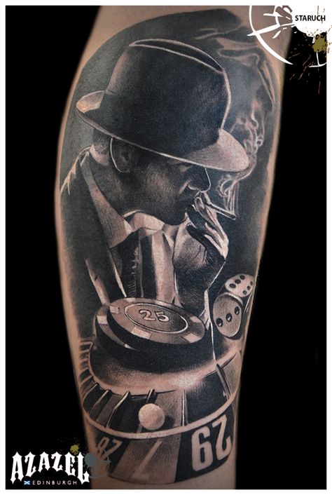 Did you like ? Check out for more on my profile https://www.pinterest.com/NinannaS2/ wish you a nice day :) #tattoos #ink #mafia Mobster Tattoo Gangsters, Thomas Shelby Tattoo Design, Mafia Tattoo Gangsters, Mafia Tattoo Ideas, Gangster Tattoos Mafia, Mafia Tattoo Design, Calve Tattoos, Maffia Tattoo, Gangster Tattoo Ideas