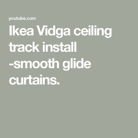 Ikea Vidga ceiling track install -smooth glide curtains. Ikea Vidga Curtain Track Ceiling, Vidga Ikea Curtains Ceiling, Vidga Ikea Curtains, Ikea Vidga Curtain Track, Ikea Vidga, Ikea Curtains, Curtain Track, Guest Bedroom, Sewing Ideas