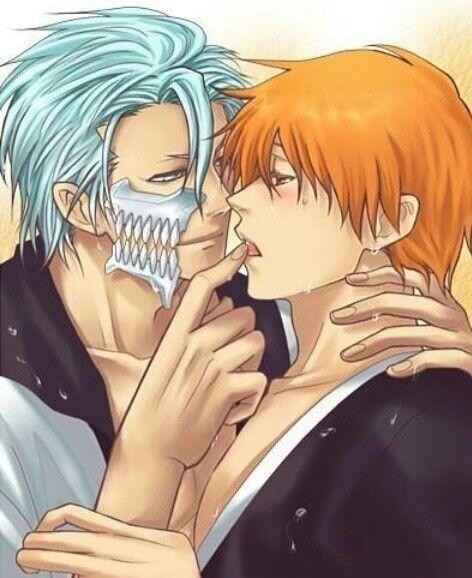 Bleach Yaoi Grimmjow X Ichigo Teasing Ichigo And Grimmjow, Grimmjow And Ichigo, Ichigo X Grimmjow, Grimmjow X Ichigo, Grimmjow Bleach, Bleach Grimmjow, Castlevania Anime, Demon Wolf, Final Fantasy Collection