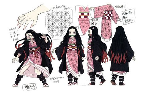 Art of Demon Slayer Good Animated Movies, Nezuko Cosplay, Nezuko Kamado, Arte Sketchbook, Art Style Inspiration, Character Sheet, Fanarts Anime, Traditional Japanese, An Anime