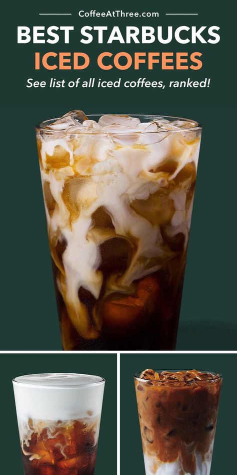 Starbucks has a wide range of cold coffees on the menu and it can get overwhelming trying to figure out which one to get. To help you out, here is a list of Starbucks iced coffees, ranked from least to most popular. Iced Americano Starbucks, Best Starbucks Iced Coffee, Starbucks Prices, Caffeinated Drinks, Best Starbucks Drinks, How To Make Ice Coffee, Iced Coffee Drinks, Starbucks Coffee Drinks, Coffee Menu