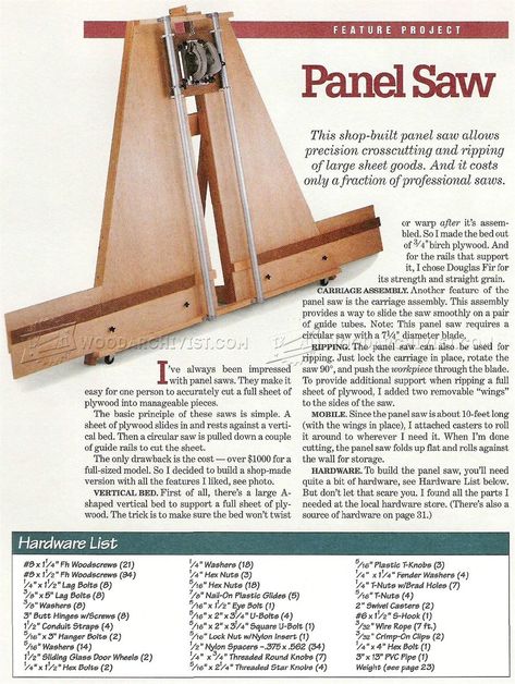 #382 Panel Saw Plans - Circular Saw Best Circular Saw, Panel Saw, Panel Saws, Workbench Plans Diy, Woodworking Saws, Serra Circular, Workbench Plans, Wood Shop Projects, Shop Tools