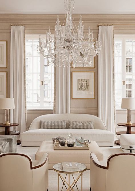 Classic Balcony Design, Parisian Interior, Condo Living Room, Hotel Interior Design, Condo Living, Style Deco, Artwork For Home, Living Room Inspo, Classic Interior