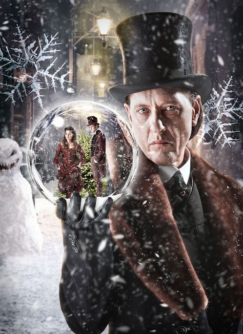 Richard E Grant leads the Snowmen as the evil Doctor Simeon Caitlin Blackwood, Doctor Who Christmas, New Doctor Who, Doctor Who Tv, Christmas Episodes, Steven Moffat, Iconic Poster, Ian Mckellen, Eleventh Doctor