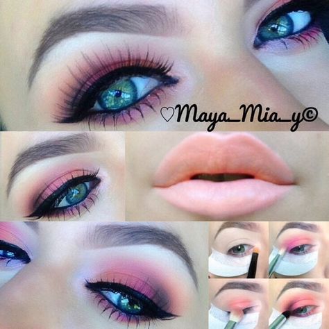 9 Beautiful Eyeshadow Pictorials! #Beauty #Musely #Tip Mac Paint Pot, Mac Paint Pots, Coral Lips, Beautiful Eyeshadow, House Of Lashes, Blush Palette, I Love Makeup, Makeup Tutorials, Love Makeup