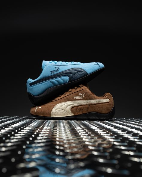 A high-speed icon makes its return. Speedcat Archive Wrapped in soft suede and premium leather, Speedcat Archive is released in classic blue and brown colors with a new PUMA Cat Logo at the front. Speed Icon, Puma Speedcat, Air Max 90 Black, Deep Royal Blue, Puma Cat, Cat Logo, Blue And Brown, Latest Sneakers, Newest Jordans