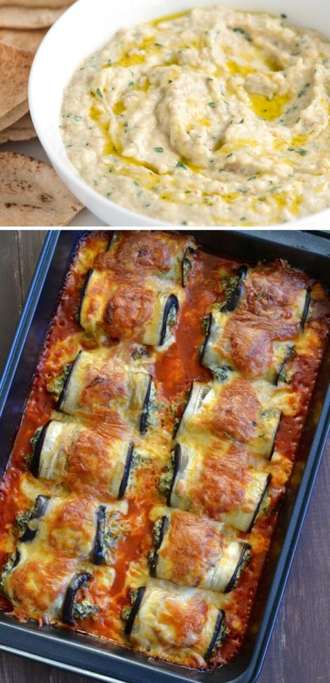 Ways To Use Eggplant, Hidden Eggplant Recipes, Eggplant Wrap Recipes, Eggplant Spinach Recipes, Unique Eggplant Recipes, Ways To Make Eggplant, Eggplant Mediterranean Diet Recipes, Dinner Recipes Eggplant, Eggplant And Spinach Recipes