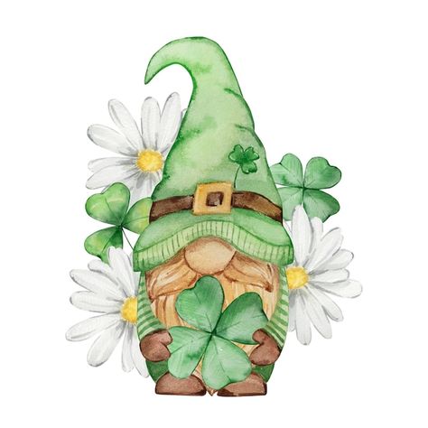 Saint Patricks Day Art, Loungewear Pants, St Patricks Day Cards, Gnome Pictures, Wide Leg Shorts, Saint Patties, St Pats, St Patrick's Day Crafts, Green Hats