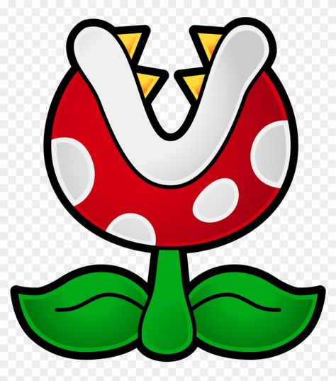 Piranha Plant, Paper Mario, Letter V, Mario Bros, Transparent Png, Super Mario, Mario, Art