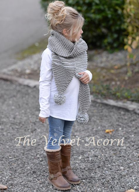 KNITTING PATTERN-The Tussock Scarf Toddler Child by Thevelvetacorn Velvet Acorn, Cowl Scarf, Patterned Scarves, Knitting For Kids, Crochet Scarves, Baby Knitting Patterns, 70s Fashion, Knit Scarf, Knitting Projects