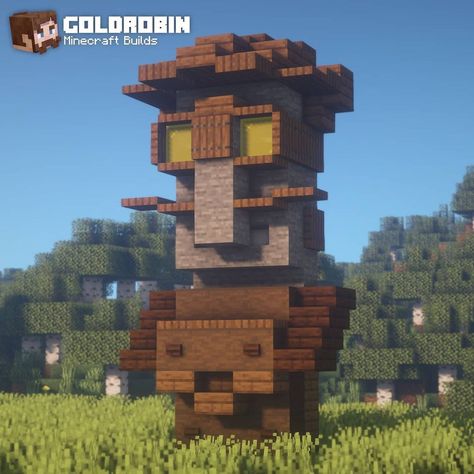 This statue is a part of a set that includes five villager statues. You can watch the YouTube tutorial that shows you how to build 5 unique villager statues. If you’re looking for awesome Minecraft statue builds, stick around. I’ve got some creative statue builds to share with you. Villager Statue, Minecraft Statue, Minecraft Villager, Minecraft Building Guide, Minecraft Steampunk, Minecraft Statues, Minecraft Banners, Minecraft Cottage, Minecraft Furniture