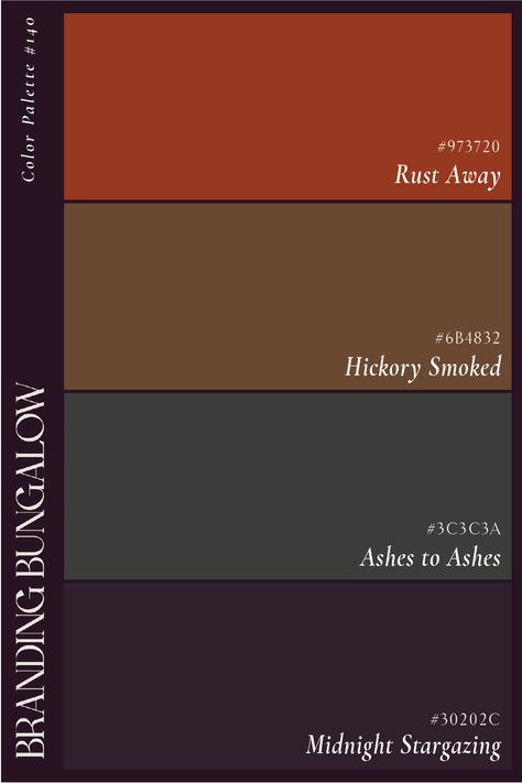 Immerse your brand in masculine and dark hues or red, brown, blue, and black. Our meticulously crafted color palette, complete with hex codes, is ideal for a masculine brand. Don't miss out – follow Branding Bungalow for frequent palette inspiration and find us on Instagram for free brand advice @brandingbungalow! Vintage Color Palette Hex Code, Masculine Colour Palette, Men Color Palette, Color Palette Masculine, Dark Blue Color Palette, Masculine Branding, Dark Colour Palette, Masculine Color Palette, Dark Masculine