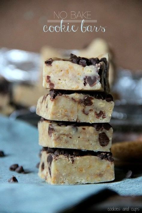 No Bake Cookie bars! So easy and yummy! No Bake Cookie Bars, No Bake Cookie, Good Eat, Cookies Decorated, Easy Fall, Yummy Sweets, Halloween Cookies, No Bake Treats, How Sweet Eats