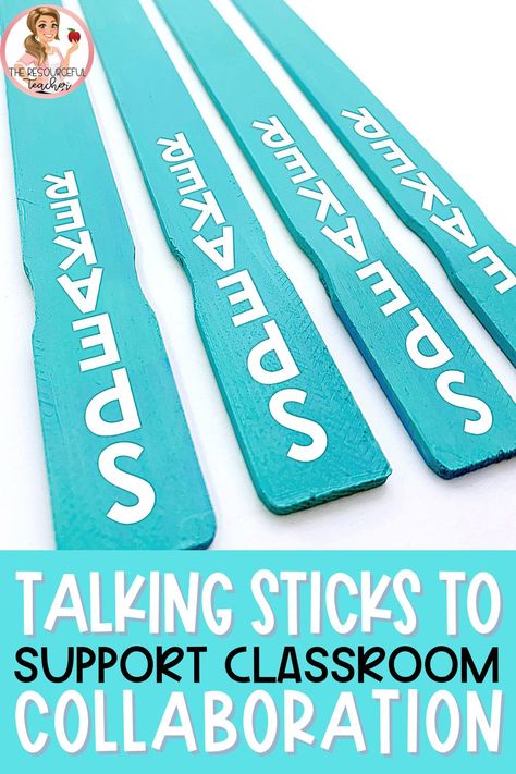 Teaching elementary students to take turns in speaking and listening is so important to facilitate collaborative conversations and foster a positive classroom community! Learn more about how I utilize a talking stick to make this process simple and easy! I have even included FREE and super budget-friendly ways to create the perfect talking stick for your classroom’s collaborative conversations. Classroom Talking Stick, Diy Talking Stick, Talking Stick Classroom, Talking Stick Ideas, Collaborative Conversations, Hs Classroom, Afterschool Program, Flagler College, Classroom Engagement