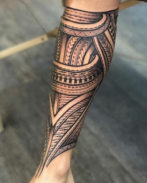 Polynesian Leg Tattoo, Polynesian Tattoo Sleeve, Tato Maori, Geometric Tattoo Sleeve Designs, Polynesian Tattoos Women, Full Leg Tattoos, Forearm Band Tattoos, Maori Tattoo Designs, Leg Tattoo Men