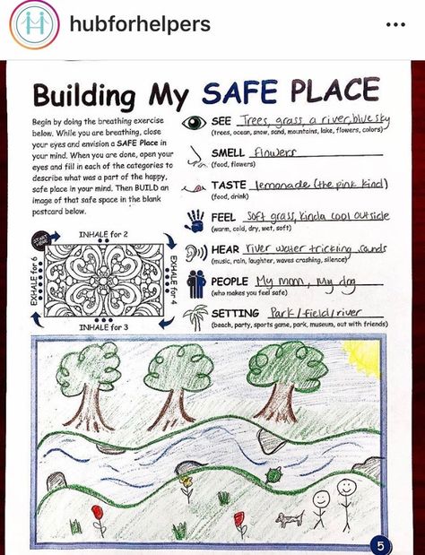 Safe Place Art Therapy, Conflict Resolution Group Therapy, Safe Place Activity, Coping Skills Game Free Printable, I Am Therapy Activity, Mindfulness Activities For Group Therapy, Building My Safe Space Worksheet, Creating A Safe Space, Building My Safe Place Worksheet