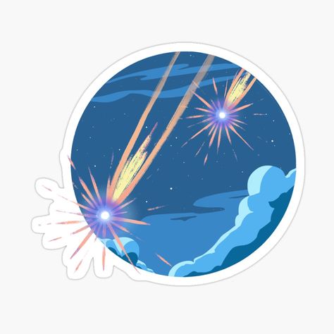 Get my art printed on awesome products. Support me at Redbubble #RBandME: https://www.redbubble.com/i/sticker/Calcifer-Shooting-Stars-Falling-by-Shirlockart/149141051.EJUG5?asc=u Falling Star, Pin Image, Diy Stickers, Shooting Stars, Crafty Stuff, Studio Ghibli, Anime Drawings, My Art, Awesome Products