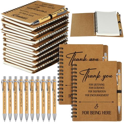 PRICES MAY VARY. Generous Package: the package includes 60 motivational notebooks about 3.9 x 5.5 inches/ 10 x 14 cm and 60 thank you pens about 5.4 inches/ 13.6 cm long, 120 pieces in total; This ample package is not only for personal uses but also ideal for gifting at events like seminars, workshops, corporate or community gatherings Exquisite Design: each piece in our appreciation gifts is printed with an inspiring quote, available in 6 different styles of notebook and pen respectively; This Group Gifts For Coworkers, Church Volunteer Appreciation Gifts, Womens Retreat Gifts, Staff Activities, Church Volunteers, Volunteer Appreciation Gifts, Retreat Gifts, Diary Writing, Volunteer Appreciation