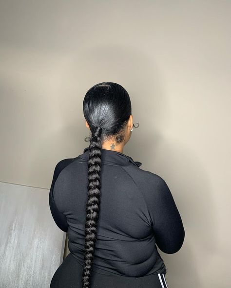 Low braided ponytail ! 🤩 $45 special hair included ! 😌🎉 #knotlessbraids #knotlessboxbraids #knotlessbraidsatl #atlknotlessbraids… Low Braided Ponytail, Ponytail Braided, Sleek Braided Ponytail, Sleek Braid, Low Ponytail Hairstyles, Tan Skin Blonde Hair, Sleek Ponytail Hairstyles, Big Box Braids Hairstyles, Protective Hairstyles For Natural Hair