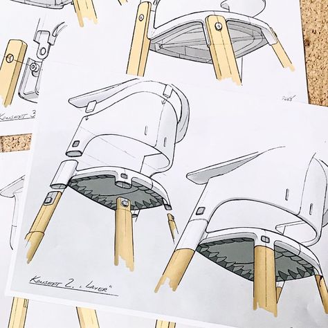 permafrost on Instagram: “Early concept sketches from the development of the new Stokke Clikk high chair. . . #permafrostdesign #designstudio #stokkeclikk…” Artsy Drawings, Industrial Design Portfolio, Furniture Sketch, Furniture Design Sketches, Concept Sketches, Industrial Design Trends, Art Appliqué, Anatomy Sketches, Industrial Design Sketch