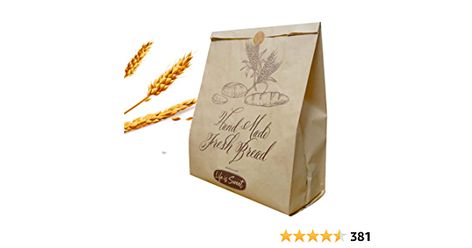 Amazon.com: 50 Pack 13.8 X 9.5 Inch Kraft Paper Bread Bags for Homemade Bread, Large Paper Bakery Bags for Bread Loaves, Eco Friendly Bread Packaging Storage Loaf Bags for Home Kitchen Bakery.…: Home & Kitchen Bread Gift, Paper Bakery, Donut Cookies, Bread Gifts, Bread Loaves, Packaging Storage, Handmade Bread, Bread Packaging, Bakery Bags