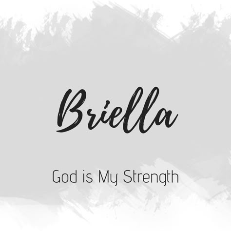 Briella Name, Bible Baby Names, Meaningful Baby Names, Girl Names With Meaning, Christian Names, Rare Baby Names, Unique Girl Names