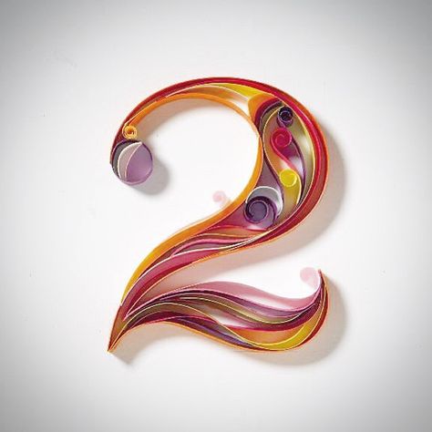 Quilled Numbers, Quilling Numbers, Sabeena Karnik, Quilled Letters, Quilling Letters, Tanzanite Jewelry, Quilling Paper Craft, Quilling Paper, Quilling Art