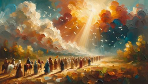 ✨ "By day you led them with a pillar of cloud, and by night with a pillar of fire to give them light on the way they were to take." - Nehemiah 9:12 🌟 Ever feel like you're walking through life without a guide? 💫 "By day you led them with a pillar of cloud, and by night with a pillar of fire to give them light on the way they were to take." - Nehemiah 9:12. This powerful passage reminds us of God's constant guidance in our lives, much like He guided the Israelites through their journey. Jus... Pillar Of Fire, Christian Artwork, Bible Pictures, Our Life, The Way, Bible, Walking, Led, Quick Saves