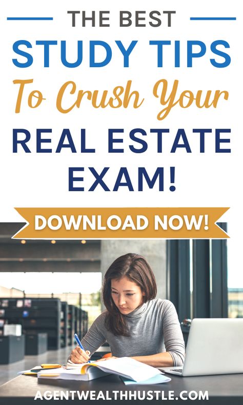 Getting Your Real Estate License, How To Pass Real Estate Exam, Real Estate Study Tips, Passing Real Estate Exam, Real Estate School Tips, Studying For Real Estate Exam, How To Get Into Real Estate, Realtor Goals, Realtor Inspiration