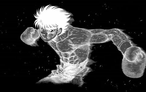 Hajime No Ippo Black And White, Boxing Pc Wallpaper, Black Anime Wallpaper For Pc, Anime Black And White Wallpaper Pc, Hajime No Ippo Wallpaper Desktop, Ippo Manga Panel, Hajime No Ippo Aesthetic, White Pc Wallpaper, Hajime No Ippo Pfp