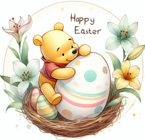 Pooh Illustration, Winnie The Pooh Easter, Uskrsnje Ideje, Winnie The Pooh Wallpaper, Pooh Wallpaper, Pooh Pictures, Winnie The Pooh Pictures, Cute Winnie The Pooh, Winnie The Pooh And Friends