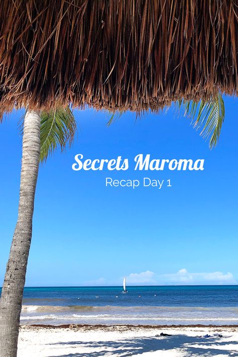 Secrets Maroma Vacation: Recap of Day 1 - CurlyCraftyMom.com Secrets Maroma Beach, Couples Trip, Secrets Resorts, Cancun Trip, Beach Dinner, Crafty Mom, Quick Getaway, All Inclusive Vacations, Tropical Storm