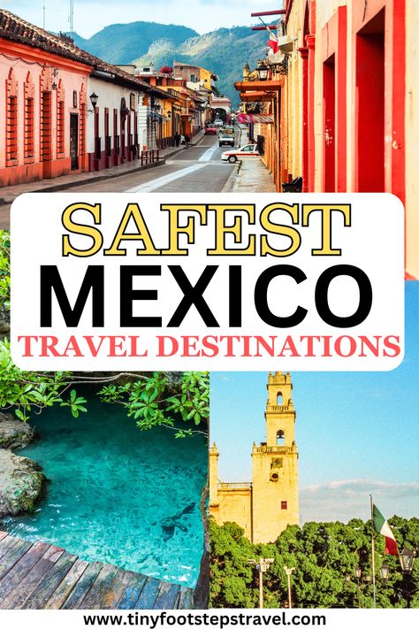 If you are looking for the safest destinations to travel in Mexico, I have you covered. This article will provide you with countless different areas known for being safe and tourist friendly. Best Places In Mexico To Travel, Places To Go In Mexico, Mexico Must See, Best Places To Visit In Mexico, Mexico For Kids, Travel In Mexico, Places In Mexico, Mexico With Kids, Places To Visit In Mexico