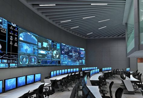 Exclusive Control Room Design | Network operations command Centre design Control Room Design, Command Center Design, Namba Parks, Communication Center, Control Room, Computer Room, Command Center, Video Wall, Futuristic Technology