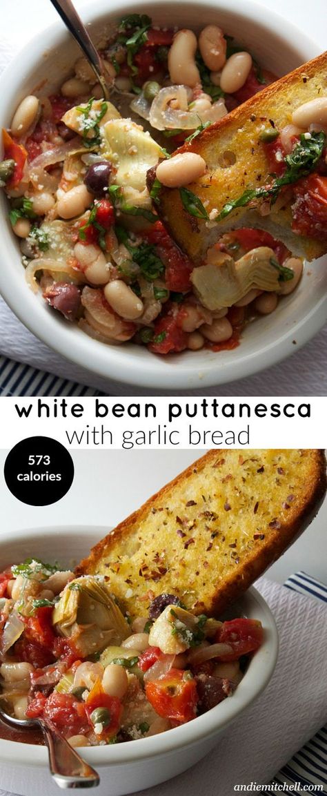 Knockwurst Recipes, Quick Garlic Bread Recipe, Garlic Bread Recipe, Hearty Meal, White Bean, Challah, Mediterranean Diet Recipes, Bean Soup, Meatless Meals