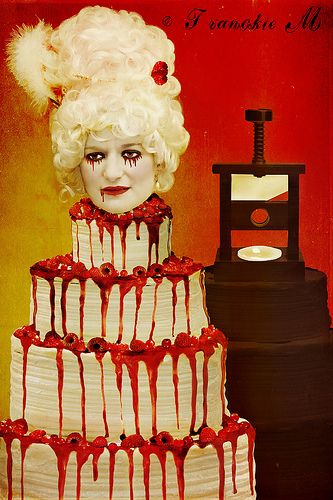 Marie Antoinette Guillotine | Cake Marie_Antoinette & the chocolate guillotine | Flickr - Photo ... Guillotine Cake, Guillotine Art, Antoinette Aesthetic, Marie Antoinette Aesthetic, Eat The Rich, Design Hair, French Revolution, Fancy Cakes, Marie Antoinette