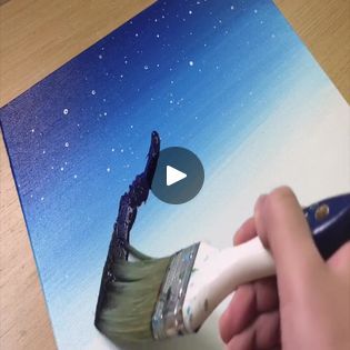 Easy Acrylic Painting, Mountain Painting, Crafts For Seniors, Acrylic Painting Techniques, Simple Acrylic Paintings, Snowy Mountains, Mountain Paintings, How To Paint, Painting Techniques