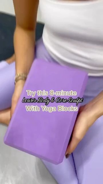 The Body Lab on Instagram: "Ready to sculpt your lower body & core 🔥🔥🔥?⁠ ⁠ In just 8 minutes, this lower body core sculpt will have you feeling STRONG & sculpted 💪! Yoga blocks are a perfect and effective addition to your workout, helping increase the intensity & FIRE behind your movement 🔥! If you don’t have yoga blocks on hand, you can always substitute with a pillow. This sequence is fun, effective, and can fit into any day, especially those days when you’re short on time but craving a b Lower Body Yoga, Yoga Blocks Exercises, Hata Yoga, Yoga Sculpt, Body Workout At Home, Easy Yoga Workouts, Barre Workout, Yoga Block, At Home Workout Plan