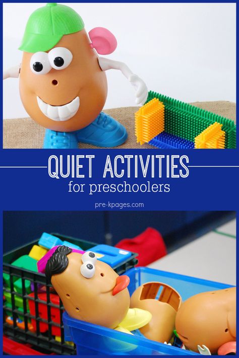 Table Toys for Preschool Quiet Time Boxes, Preschool Tables, Early Childhood Literacy, Diy Preschool, Classroom Tables, Preschool Centers, Quiet Time Activities, Classroom Materials, Toddler Classroom