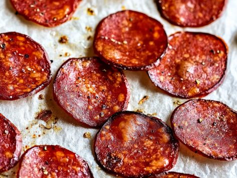 Salami Chips - Kosher.com Salami Chips, Homemade Jerky, Soup Containers, Best Meat, Chili Powder, Hot Sauce, Jerky, Chips, Stuffed Peppers