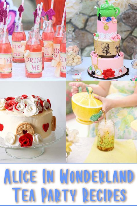 Mad Hatter Tea Party Cupcakes, Mad Hatter Tea Party Desserts, Alice In Wonderland Drinks Nonalcoholic, Alice In Wonderland Recipes Food, Mad Hatters Tea Party Food, Mad Hatter Desserts, Mad Hatter Tea Party Games For Adults, Mad Hatter Food Ideas, Alice In Wonderland Themed Drinks