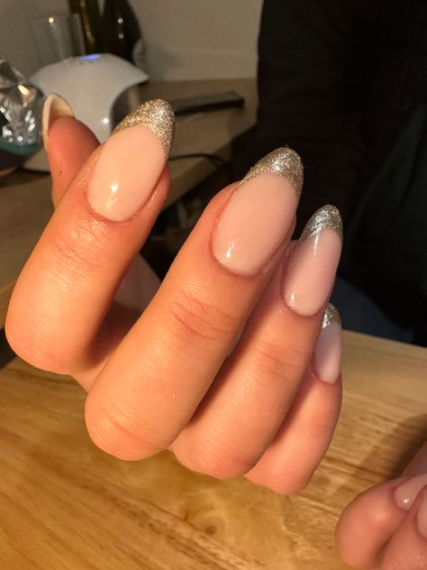 Almond Nails with a Champagne french tip #nails #nailart #aestheticnails #almondnails #nailinspiration Champagne French Tip Nails, Tip Nails, French Tips, French Tip Nails, Nails Nailart, Almond Nails, Nail Tips, Nails Inspiration, Almond