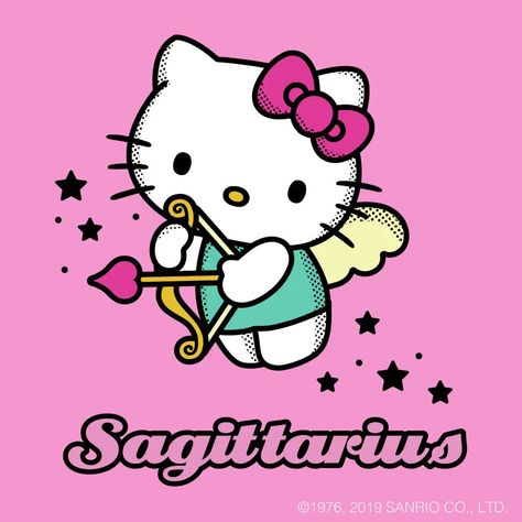 Saggitarius Season, Sagittarius Art, Sagittarius Season, Zodiac Characters, Trippy Drawings, Hello Kitty Images, Hello Kitty Characters, Cute Kawaii Drawings, Hello Kitty Pictures